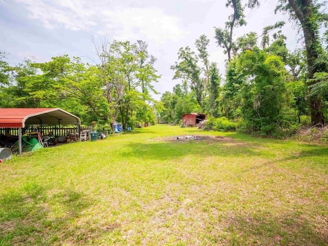 3364 NW 66th Blvd, Jennings, FL 32053 - view of green lawn featuring a detached carport