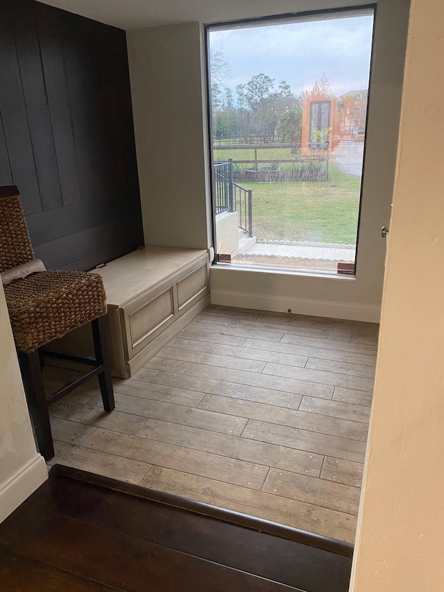 interior space featuring hardwood / wood-style flooring