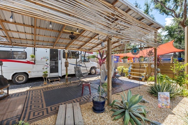 514 N Calhoun St, Perry, FL 32347 - view of patio featuring a detached carport