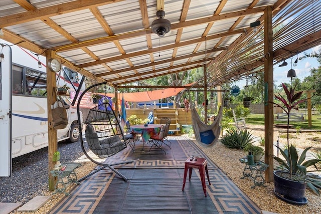 514 N Calhoun St, Perry, FL 32347 - view of patio / terrace featuring outdoor dining space