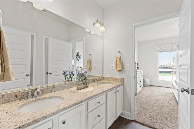 bathroom featuring vanity