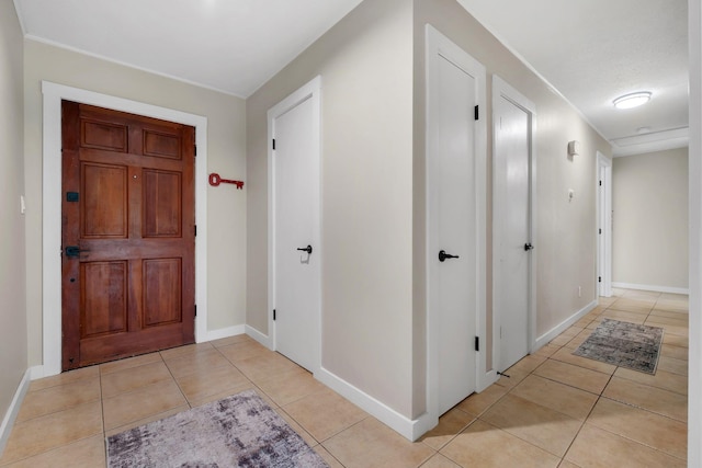 view of tiled entrance foyer