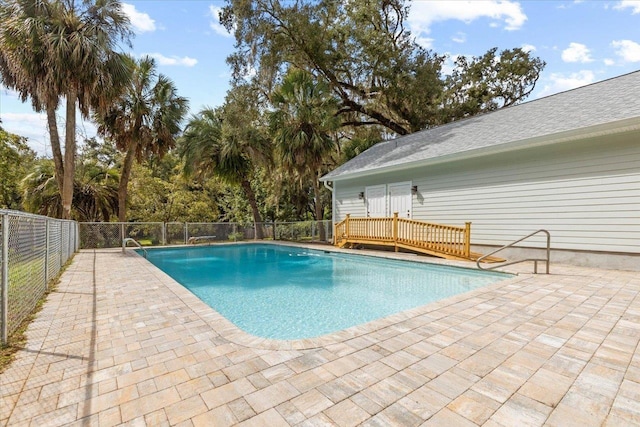 view of pool with a patio area