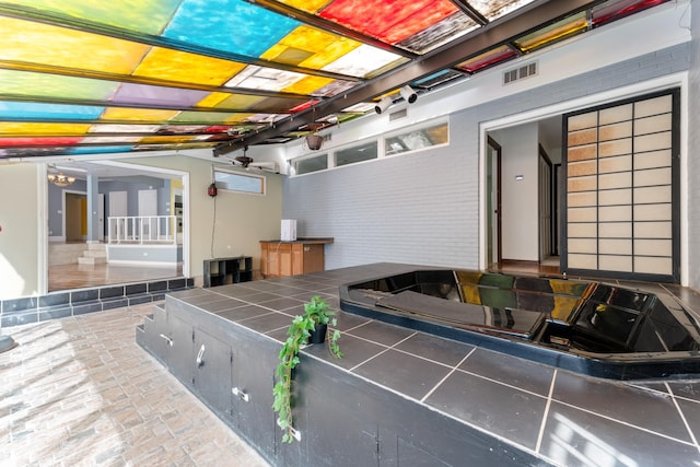 interior space featuring visible vents