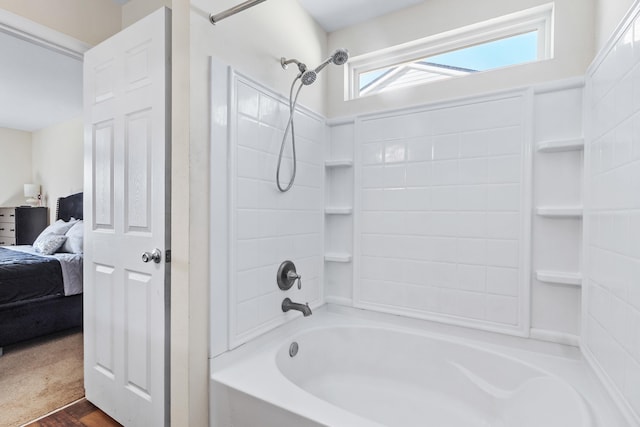 bathroom with shower / bathing tub combination