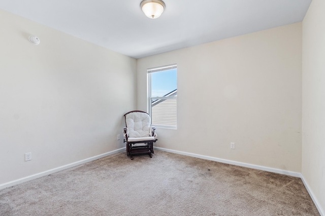 unfurnished room with carpet flooring