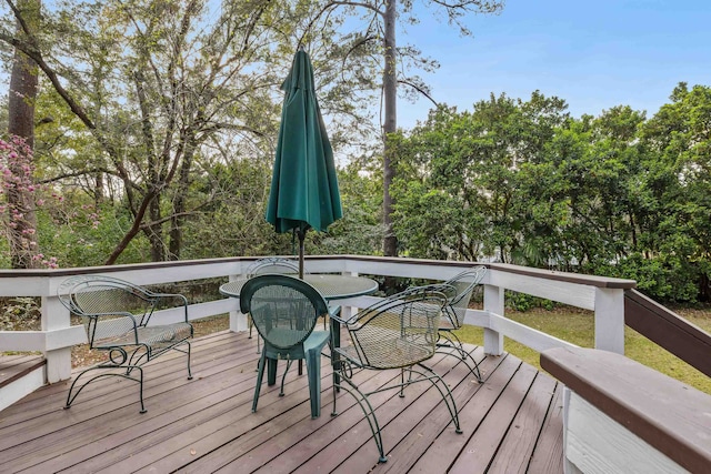 view of deck