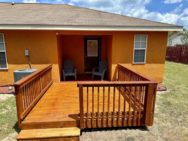 3180 N Ridge Rd -, Unit Tallahassee, FL 32305 - deck featuring fence and cooling unit