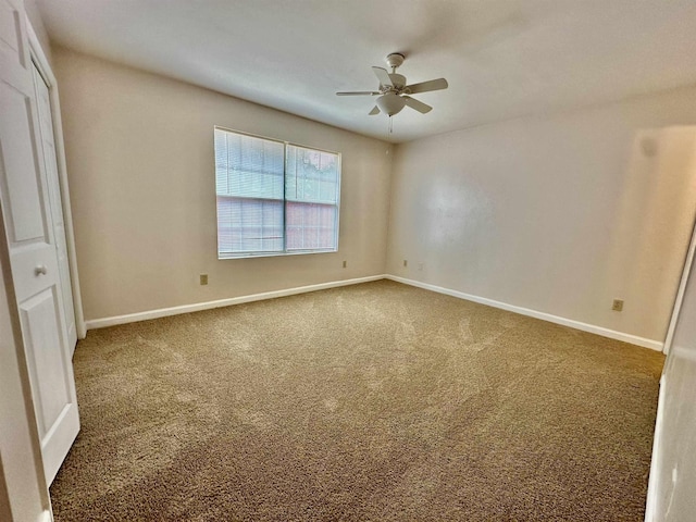 3180 N Ridge Rd -, Unit Tallahassee, FL 32305 - unfurnished room featuring carpet floors, baseboards, and a ceiling fan