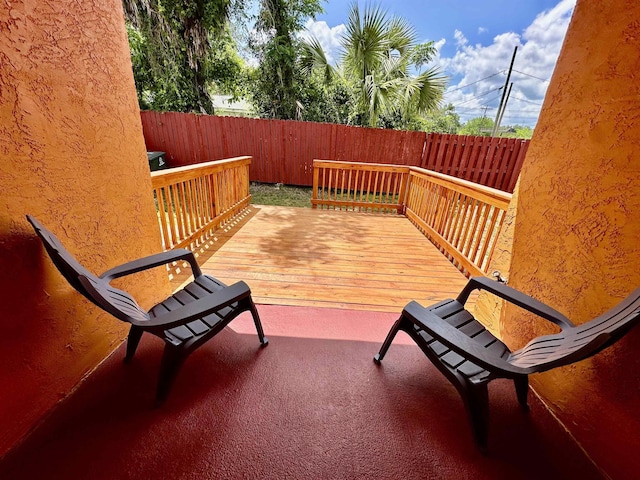 3180 N Ridge Rd -, Unit Tallahassee, FL 32305 - wooden deck featuring a fenced backyard