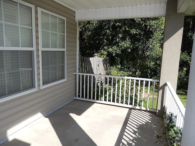 balcony with a porch