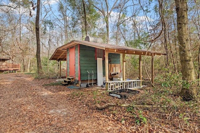 view of outdoor structure with an outdoor structure