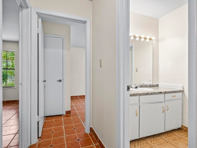 bathroom with vanity