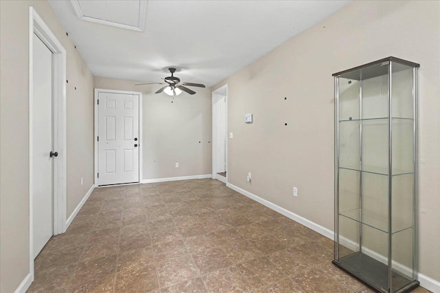 326 N 8th St, Quincy, FL 32351 - unfurnished bedroom with baseboards and a ceiling fan