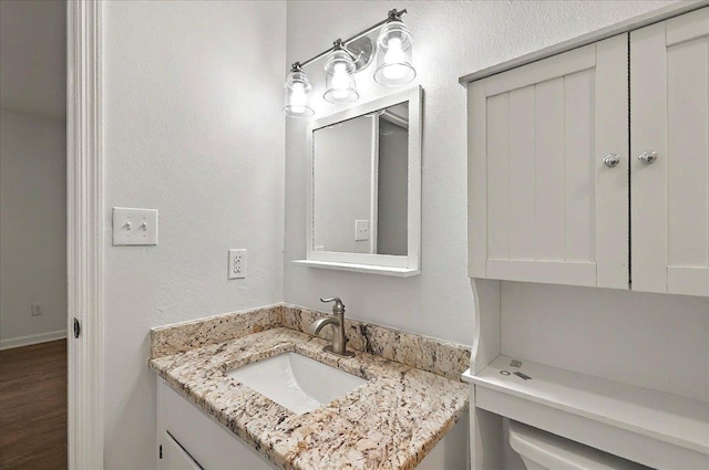 1138 Cherry Laurel St, Tallahassee, FL 32308 - bathroom with vanity and wood finished floors