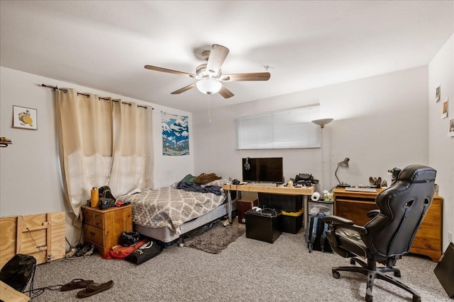 615621 N Woodward Ave -, Unit Tallahassee, FL 32304 - bedroom featuring carpet, an office area, and a ceiling fan