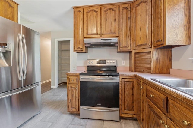 kitchen with stainless steel appliances