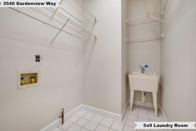 laundry room featuring hookup for a washing machine