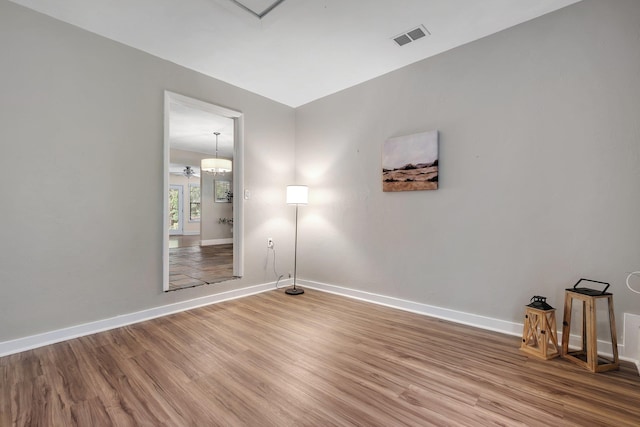 6427 Count Turf Trl, Tallahassee, FL 32309 - spare room featuring light wood-style floors and baseboards