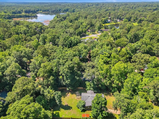 6427 Count Turf Trl, Tallahassee, FL 32309 - aerial overview of property's location featuring a heavily wooded area and a nearby body of water