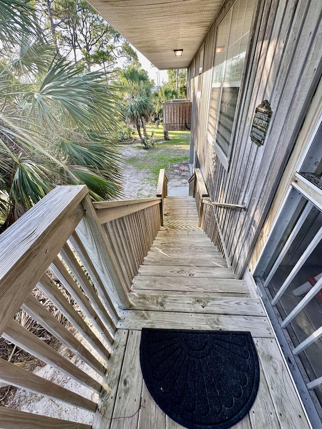 1268 Alligator Dr, Alligator Point, FL 32346 - view of wooden deck