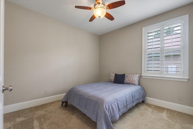 2642 Opequon Bnd, Tallahassee, FL 32312 - carpeted bedroom with baseboards and a ceiling fan
