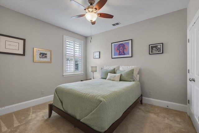 2642 Opequon Bnd, Tallahassee, FL 32312 - bedroom with carpet floors and a ceiling fan