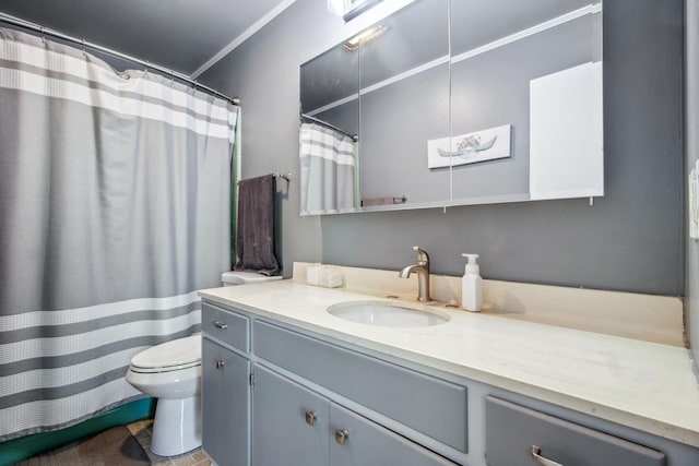 full bath featuring toilet and vanity