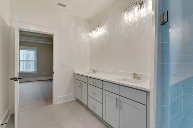 bathroom featuring vanity