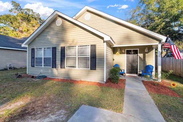 view of front of home