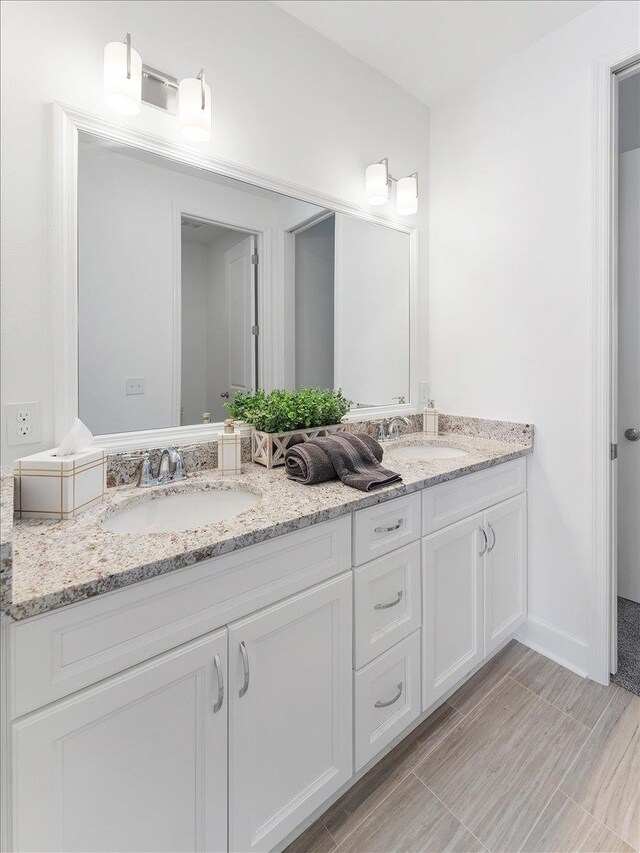 bathroom featuring vanity