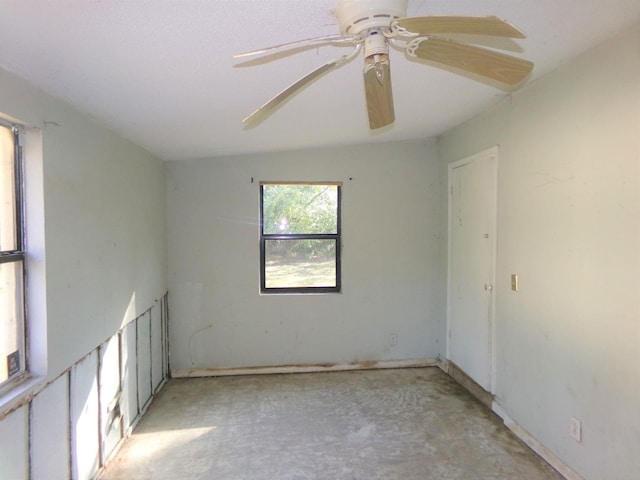 view of spare room