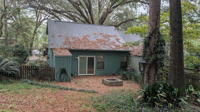 view of rear view of property