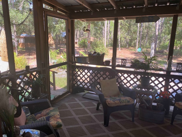 view of sunroom / solarium