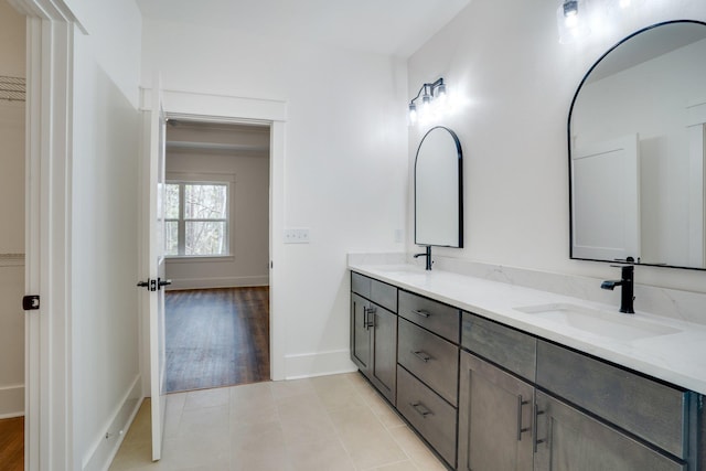 bathroom featuring vanity