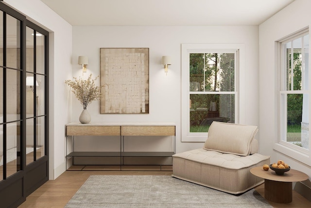 606 Hampton Ave, Tallahassee, FL 32310 - living area with light wood-style floors and baseboards