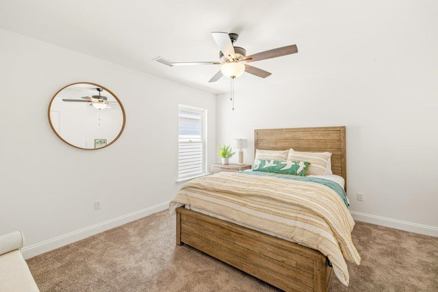 8372 Bull Headley Rd, Tallahassee, FL 32312 - carpeted bedroom featuring baseboards and ceiling fan