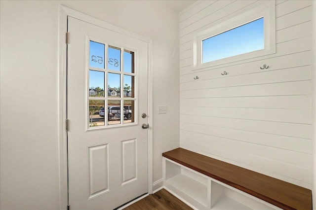 8372 Bull Headley Rd, Tallahassee, FL 32312 - mudroom featuring dark wood-style flooring