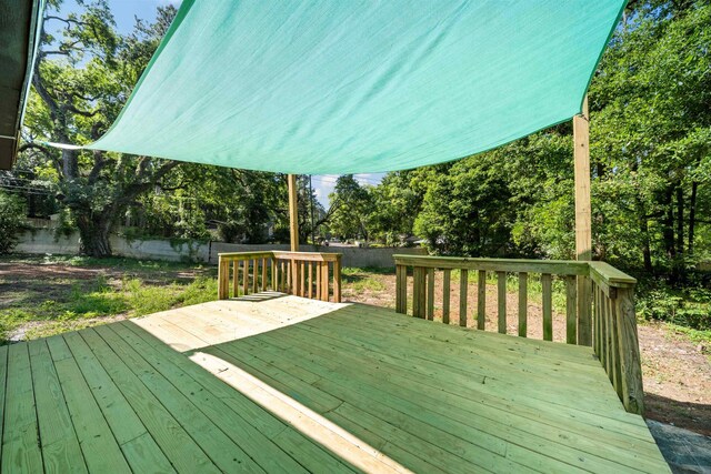 2401 Hideaway Ct, Tallahassee, FL 32303 - wooden terrace with a fenced backyard