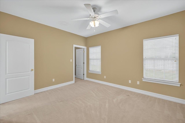 5127 Wild Rose Way, Tallahassee, FL 32312 - unfurnished bedroom with light colored carpet and a ceiling fan