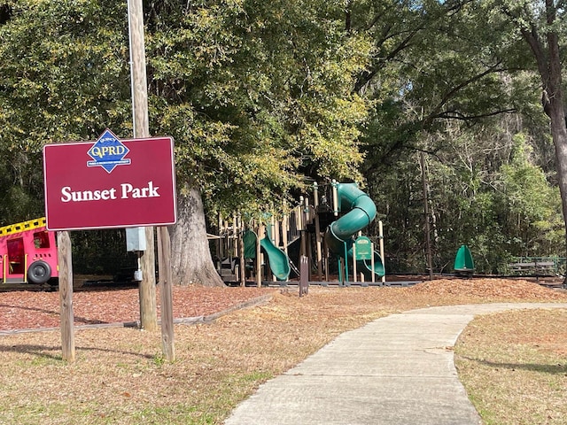 surrounding community featuring a playground