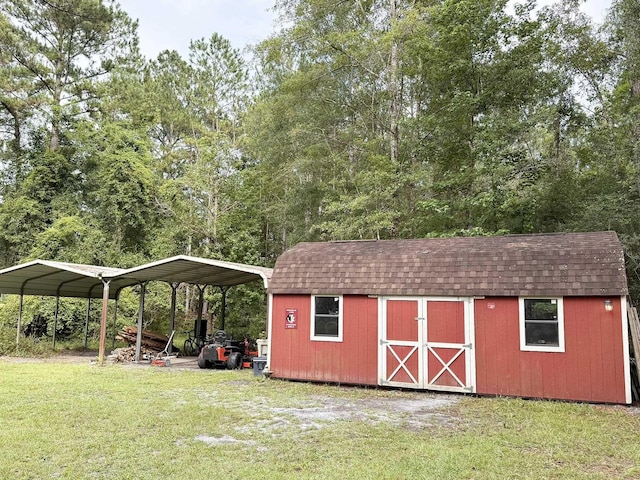 415 Hunters Trce, Crawfordville, FL 32327 - view of shed with a detached carport