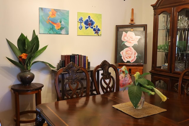 view of dining room