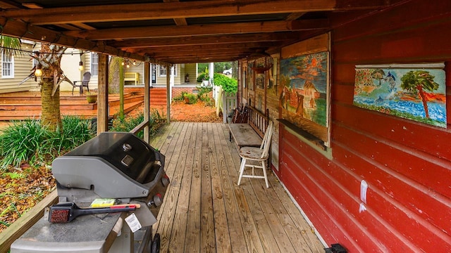 3206 Old Bainbridge Rd, Tallahassee, FL 32303 - wooden deck featuring area for grilling