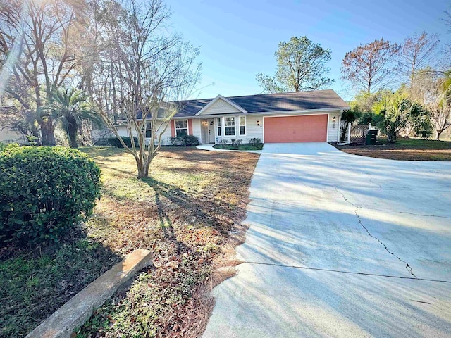 ranch-style house with a garage