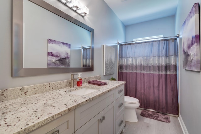 2605 Antietam Trl, Tallahassee, FL 32312 - bathroom featuring toilet, vanity, and a shower with shower curtain