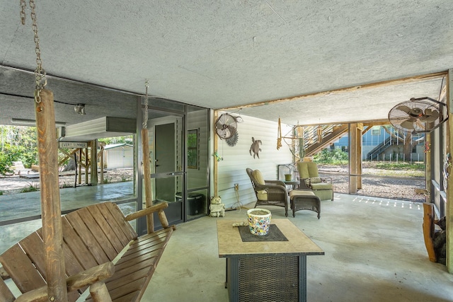 627 Mariner Cir, Alligator Point, FL 32346 - view of patio / terrace featuring stairway