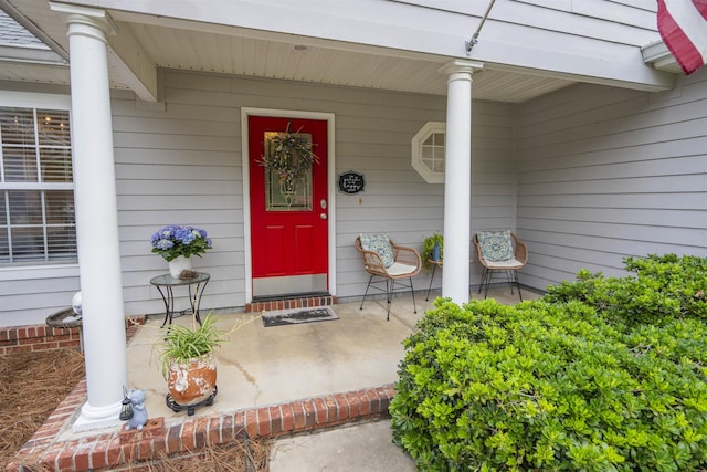 3204 Gallant Fox Trl, Tallahassee, FL 32309 - doorway to property featuring covered porch