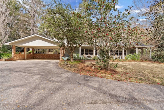 view of front of home