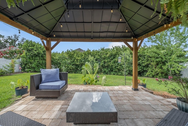 3260 Coneflower Dr, Tallahassee, FL 32311 - view of patio / terrace featuring a gazebo
